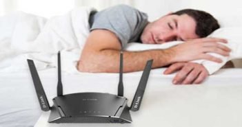 wifi router in bedroom